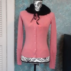 BCBG Max Azria pink cardigan